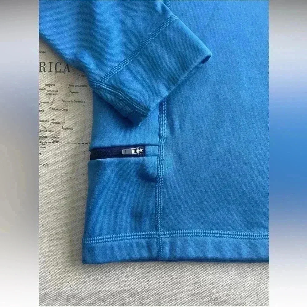 Patagonia M Blue Fleece 1/4 Zip Blue Sweatshirt- STAIN - Picture 4 of 9